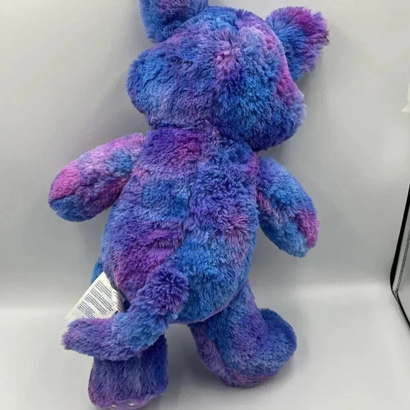 Build a Bear Stars Glow In The Dark Kitty Cat Purple Blue Starry Plush 17" - Picture 8 of 14